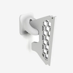 Vertical surfboard mounting bracket on wall, for Futures surfboards base white - Picture 1 of 2
