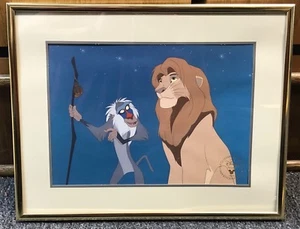Disney’s Lion King Exclusive Commemorative Lithograph 1995 Simba Rafiki - Picture 1 of 5