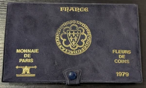 Monnaie de Paris Coffret FDC Fleur de Coin 10 pièces 1979 Tranche A - Imagen 1 de 4