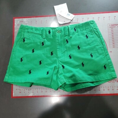 Pantalones Cortos Polo Ralph Lauren Para Mujer TALLA 2 Poni Bordado Nuevo Con Etiquetas Foto 1 de 4