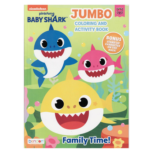 Nickelodeon Pinkfong Baby Shark Jumbo Coloring & Activity Book for Kids