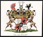 Gr. von Dillen Wappen blason coat of arms 1860