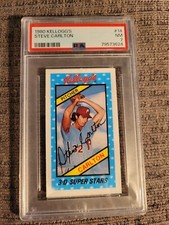 1980 Kellogg's Baseball #14 Steve Carlton HOF PSA 7 NM Phillies