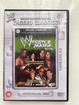 Wwe Wwf Etiquetado Clásico DVD Wrestlemania 2000 Lucha Libre 2 Set de Discos - Imagen 1 de 2