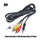 AV 3 RCA Audio Video Cable Cord Lead for Roku HD Media Streamer TV Box Player