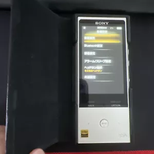 Sony NW-ZX100 128GB Walkman Hi-Res Audio Bluetooth Silber nur Japanisch - Bild 1 von 2