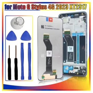 Conjunto de digitalizador de pantalla táctil LCD para Motorola Moto G Stylus 4G 2023 con marco - Imagen 1 de 6