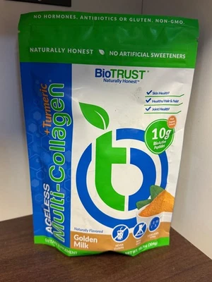 Multi-colágeno eterno BioTrust de 10,7 oz + leche dorada de cúrcuma mejor para 12/2025 Foto 1 de 3