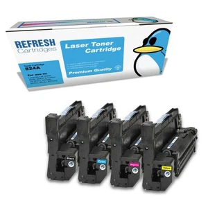 Refresh Cartridges Full Set Pack Of Drum Units 824A Compatible With HP Printers - Afbeelding 1 van 9