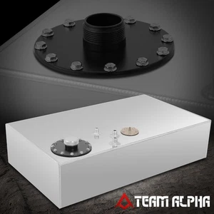 17 Gallon Aluminum Metallic Drifting Fuel Cell Gas Tank w/ Cap & Level Sender - Picture 1 of 6