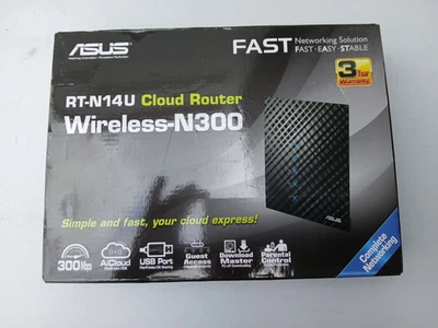 ASUS RT-N14U N300 Cloud Router Wireless-N 3-in-1 WiFi Router - Image 1 of 4