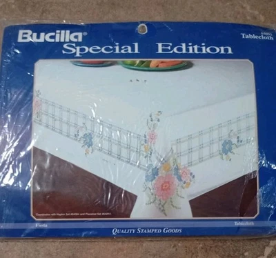 Bucilla Special Edition Cross Stitch 52 X 70 Tablecloth 64093 - Image 1 of 4