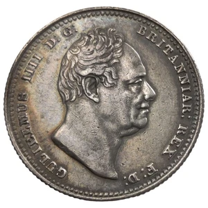 1834 Shilling 1s 12p Great Britain William IV English Silver Coin 14L - Bild 1 von 2