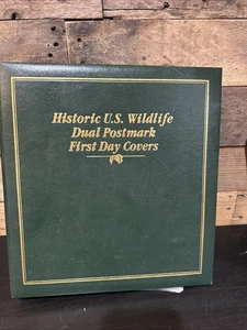 historischer US Wildlife Doppelstempel Ersttagsbriefe komplett 50 mit Album - Bild 1 von 23