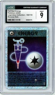 Pokemon Full Heal Energy #100 Legendary Reverse Holo CGC 9 Mint - Image 1 of 2