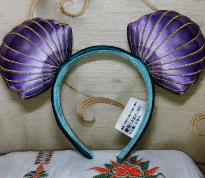 🎄🎁 Disney Parks Disneyland Little Mermaid Headband Ariel Clam Shells  Foto 1 de 4