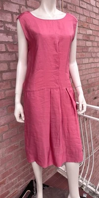 Vestido MARNI Midi Rosa Lazo Boda Gala Noche Elegante Cóctel Talla IT 44 M Foto 1 de 4