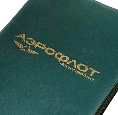 BOLSA VINTAGE AEOROFLOT SOVIET AIRLINES; BOLÍGRAFO Foto 1 de 3
