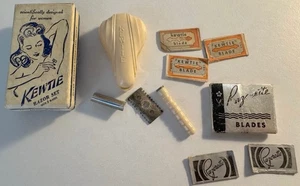Vintage Kewtie Rasiermesser Set mit Etui Box und extra Klingen - Bild 1 von 4