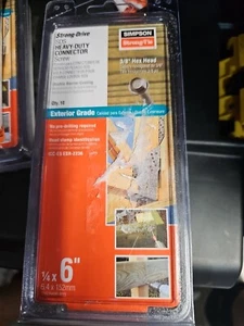 Simpson Strong-Tie SDS25600-R10 - 6" x .250 Structural Screws 10ct - Picture 1 of 1