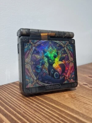 Pokemon Umbreon GBA SP Gold Buttons Gameboy Advance Console Nintendo IPS Screen - Image 1 of 4