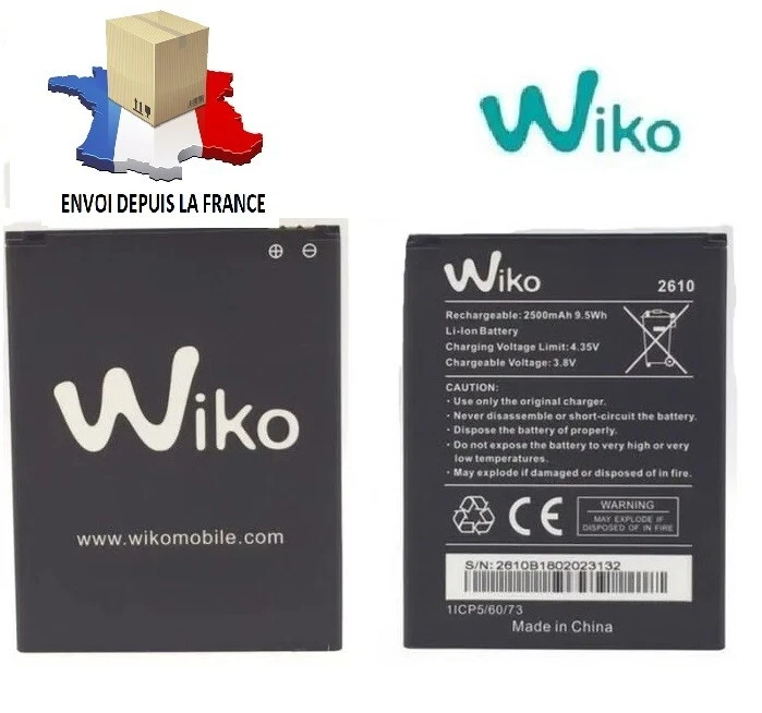 BATTERIE WIKO 2610 Pour Wiko JERRY 2/ JERRY 3 / TOMMY 3 et Wiko Y60 2500 mAh