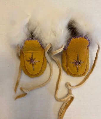 Bebé Niño Bebé Niña Mocasines Cuero Real Gamuza con Piel Real Marrón 0-6 Meses Foto 1 de 4