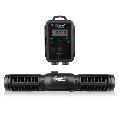 hygger Aquarium DC Gyre Wave Maker Adjustable Cross Flow Wave Maker w/ Sine Wave