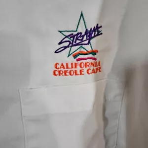 Vintage Straya California Creole Cafe Smock Large 3/4 Sleeves Counter Coat NEW - Picture 1 of 7