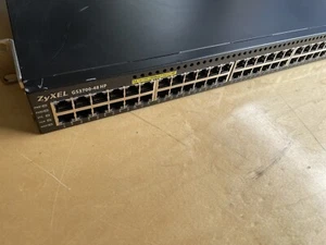 ZyXEL GS3700-48HP 48 PORT GBE LAYER 2 POE SWITCH In Excellent Working Condition - Picture 1 of 4