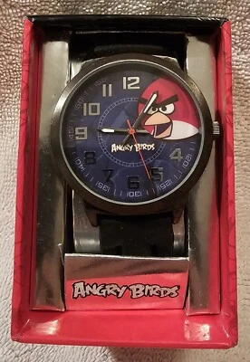 Angry Brids By Rovio Entertainment Wristwatch Black Band MZBerger& Company NIB  - Image 1 of 4