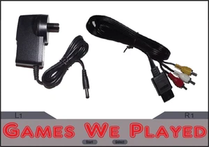 Super Nintendo SNES Power Supply and AV Cables Leads New Aftermarket... - Picture 1 of 2