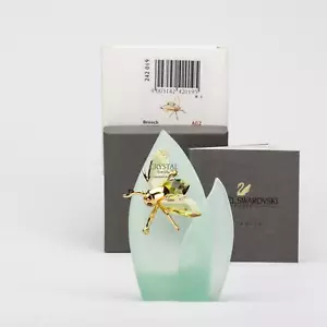 SWAROVSKI Spilla Cristallo Paradise Fly Akima Oliva Small 250495 - Foto 1 di 9