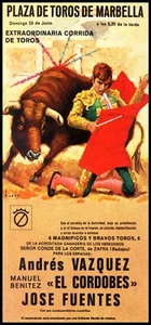 Bullfighting - Plaza De Toros De Marbella #1 Canvas Art Poster 12"x 24" - Picture 1 of 1