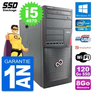 PC tour Fujitsu Celsius W530 MT Intel i5-4570 RAM 8Go SSD 120Go Windows 10 Wifi - Bild 1 von 7
