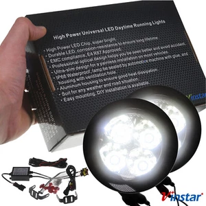 SMD LED Tagfahrlicht 12V R87 70mm 90mm für FIAT 500 Doblo Ducato Sedici Panda - Bild 1 von 4