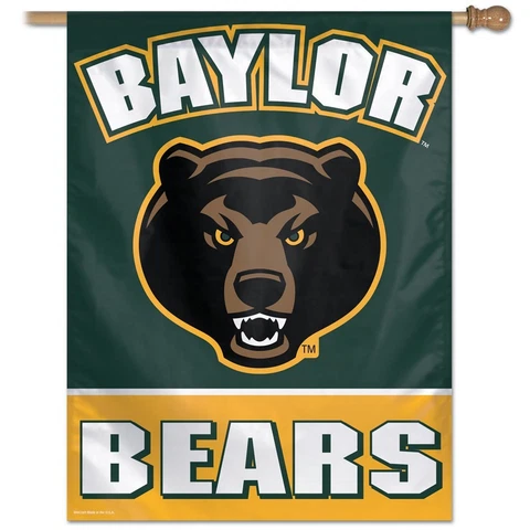 BAYLOR BEARS 27"X37" BANNER FLAG BRAND NEW FREE SHIPPING WINCRAFT Cover