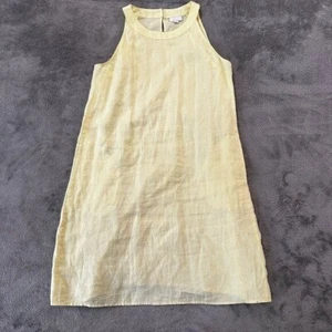 Vestido Solero J. Jill Love Lino Amarillo Mantequilla Para Mujer MEDIANO - Imagen 1 de 9