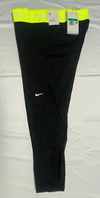 Nike Pro 365 Women's High-Rise 7/8 Leggings DA0483-015 BLACK / YELLOW SIZE XL - Image 1 of 4