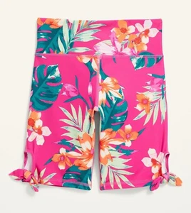 OLD NAVY Girls High-Waisted PowerSoft Side-Tie Biker Shorts, Sz XL (14-16) NWT! - Picture 1 of 6