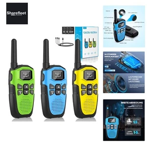 Walkie Talkie Set de 3, Walkie Talkie Recargable para Adultos Niños Radio... - Imagen 1 de 10