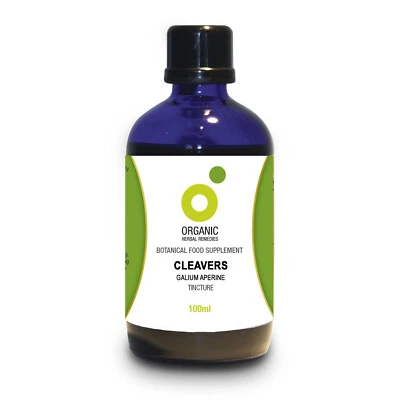 ORGANIC HERBAL REMEDIES Organic Cleavers-Herb Tincture 100ml