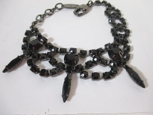 Joomi Lim schwarz blau Kristall Spike Armband neu ohne Etikett $ 195 - Bild 1 von 12