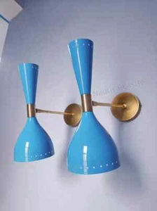Sconce Pair Italian Diabolo Wall Light Fixtures Bathroom Wall Sconce Beside - Picture 1 of 6