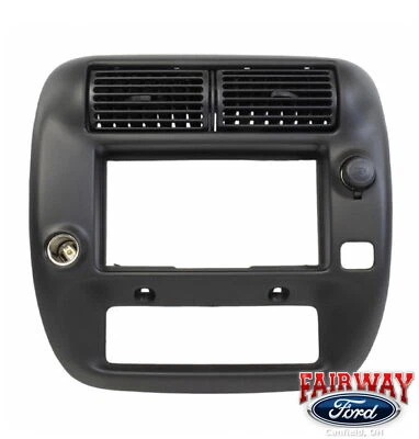 97 thru 06 Ranger Black Instrument Trim Panel for 2WD w/Fog Lamps 5L5Z1004302EAA - Image 1 of 4