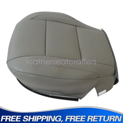 FITS 2004-2010 Infiniti QX56 Driver BOTTOM Replacement Leather Seat Cover Gray - Изображение 1 из 4