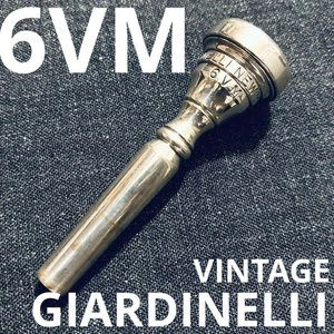 Boquilla trompeta Miles Giardinelli 6VM V-Cup grabado antiguo vintage Japón - Imagen 1 de 11