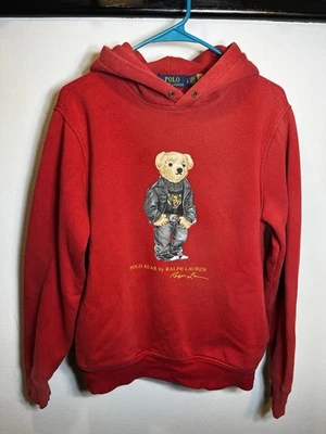 Polo Ralph Lauren Sweatshirt small Red Polo Bear Tiger Biker Lunar New Year - Image 1 of 4