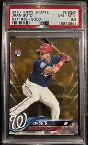 2018 Topps Update Series - Juan Soto #US300 Gold /2018 (RC) PSA 8.5 - Picture 1 of 2