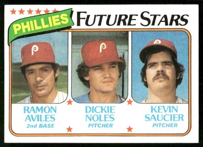 1980 Topps - Future Stars Dickie Noles, Ramon Aviles, Kevin Saucier #682 (RC) - Image 1 of 2